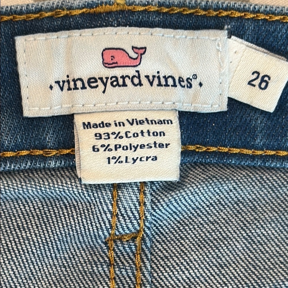 Vineyard Vines Denim Blue Jean Shorts - Picture 2 of 3